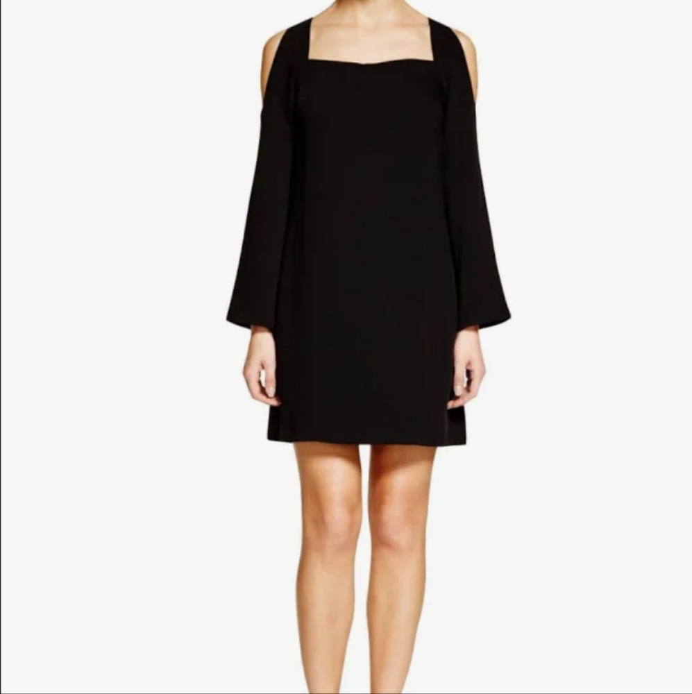 Sexy Elegance Black Mini Dress Size S Cold Shoulder Bailey 44 - Picture 6 of 12